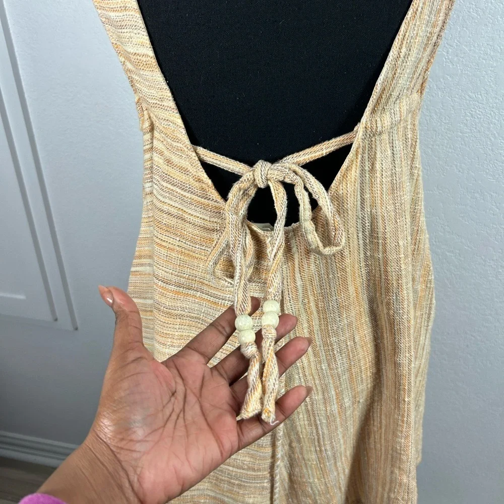 Cleo + Wolf Women's Yarn Die A-Line Mini Dress Sz S Sleeveless Cotton Bohemian